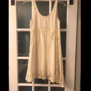 Lacey cream dress